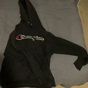 Champion logo pullover hoodie